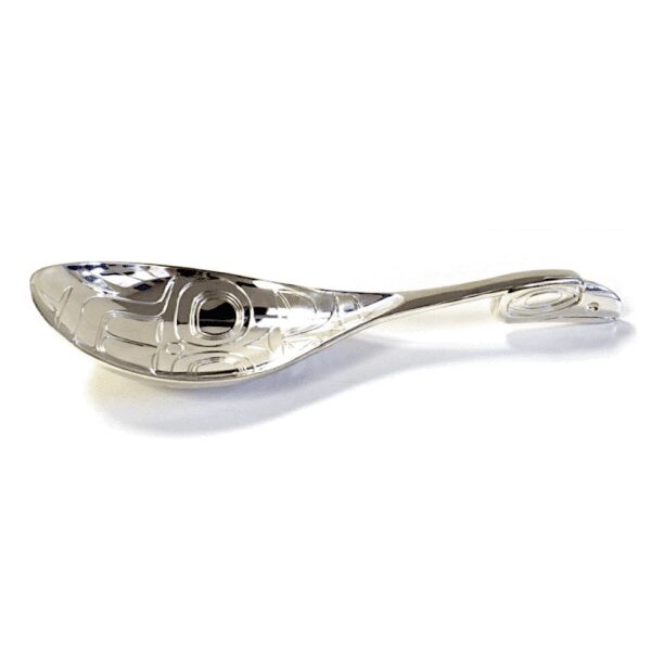 Silver plated Raven ladle