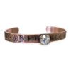 Copper Sacred Feather bracelet (diamond)