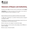 Statement of Respect and Authenticity