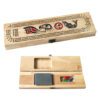 3-track cribbage board with Eagle and Salmon design