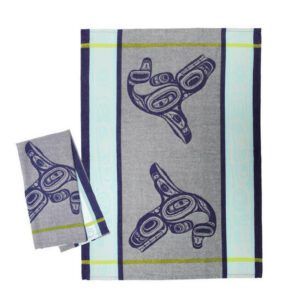 Tea towel with Orca Whale design