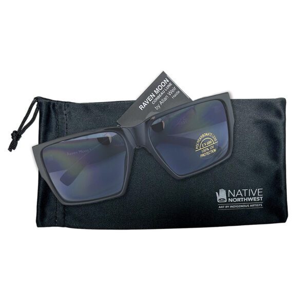 Sunglasses (Square Frames) with Raven Moon design - Image 3