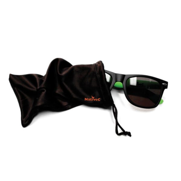 Sunglasses (Clear Frames) with Wolf design by Paul Windsor - Image 2