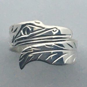 Sterling silver adjustable Hummingbird ring