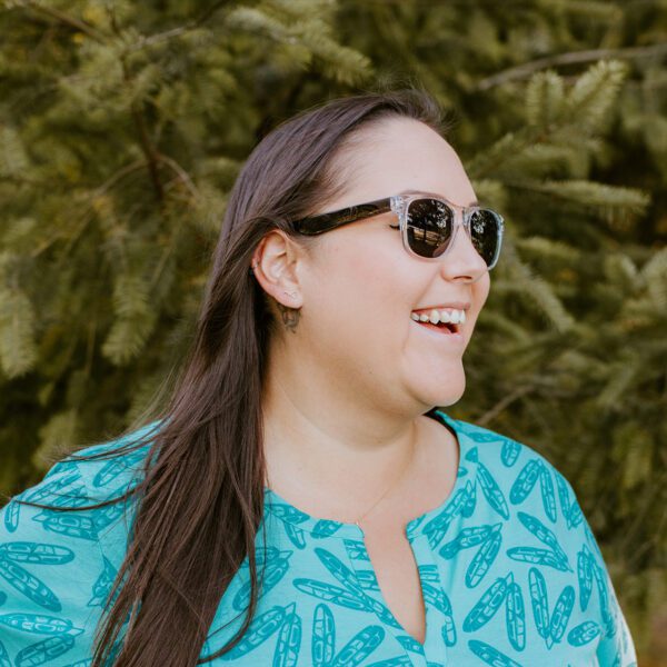 Sunglasses with Wolf design