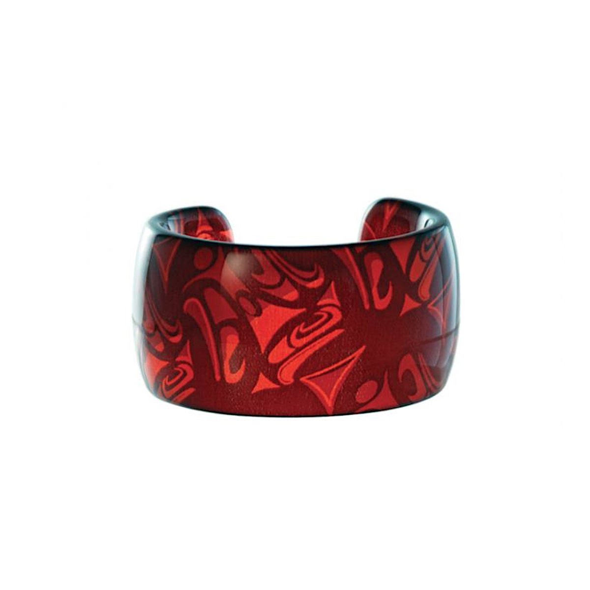 Red Acrylic cuff bracelet