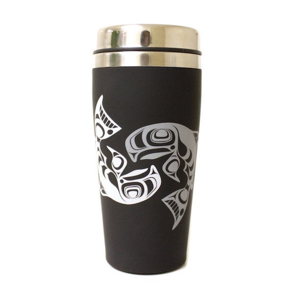 Travel Mug with Salmon design